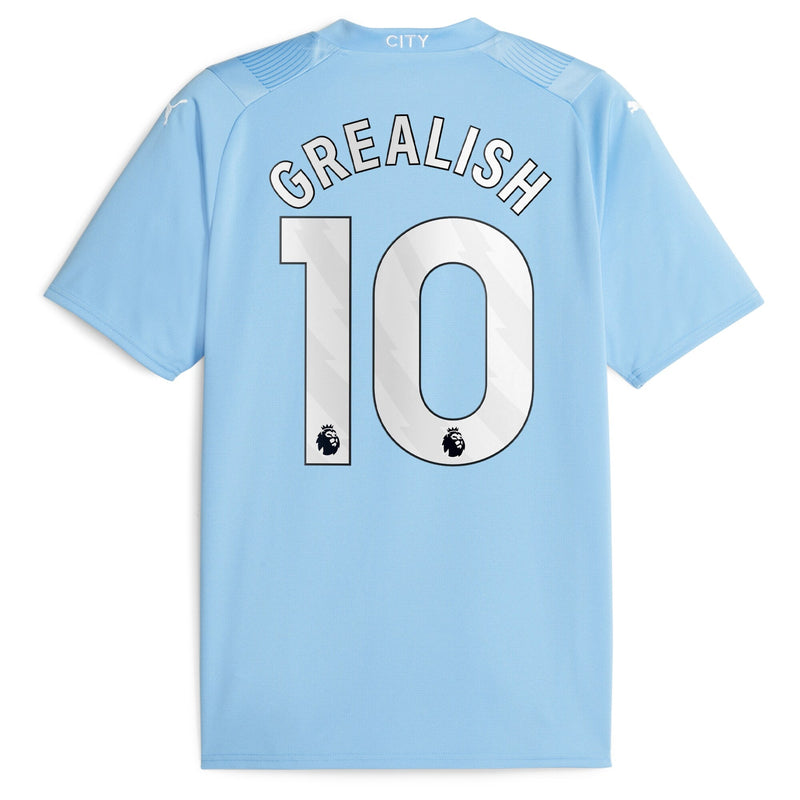 Jack Grealish Manchester City Puma 2023/24 Home Player Jersey - Sky Blue