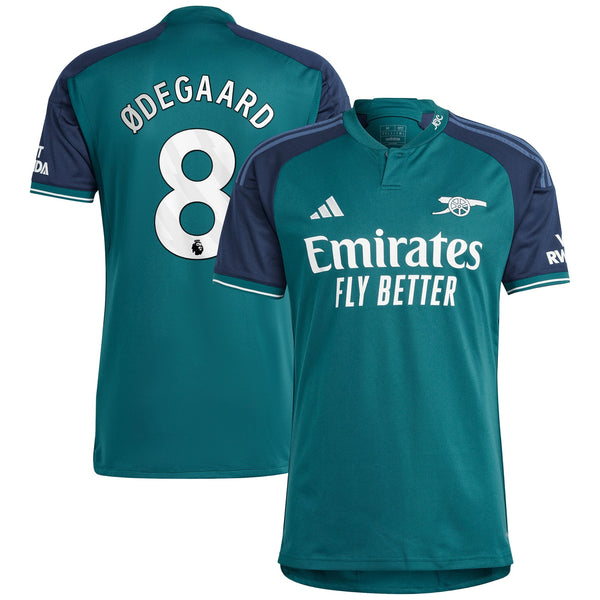 Martin Odegaard Arsenal adidas 2023/24 Third Player Jersey - Green