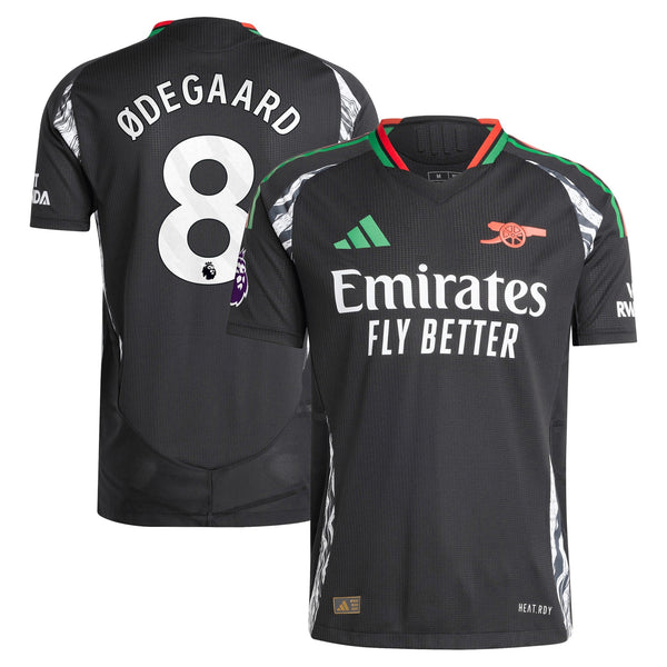 Martin Odegaard Arsenal adidas 2024/25 Away Player Jersey - Black