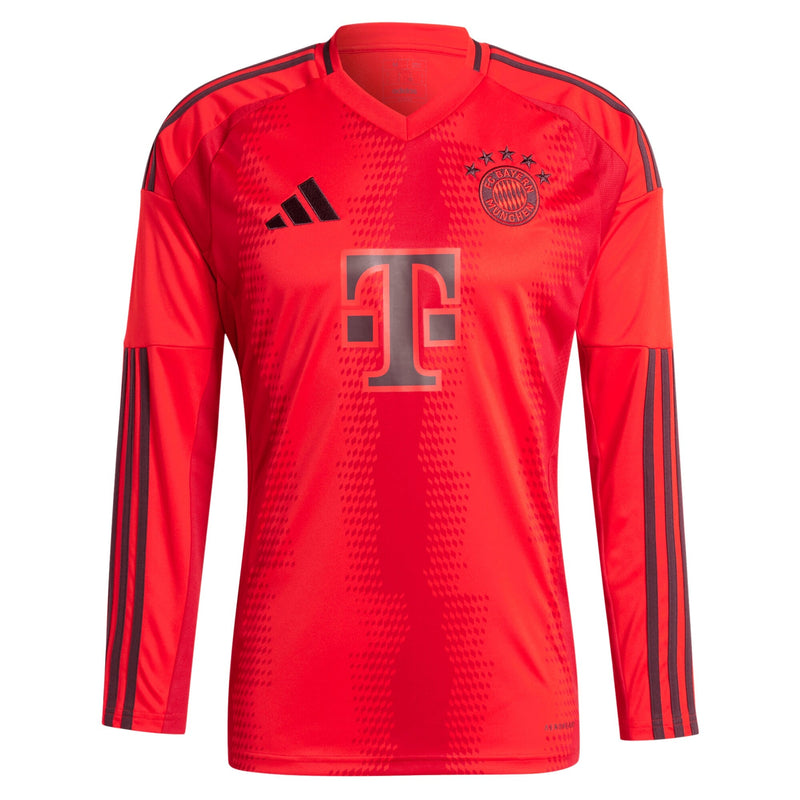 Bayern Munich adidas 2024/25 Home  Long Sleeve Custom Jersey - Red