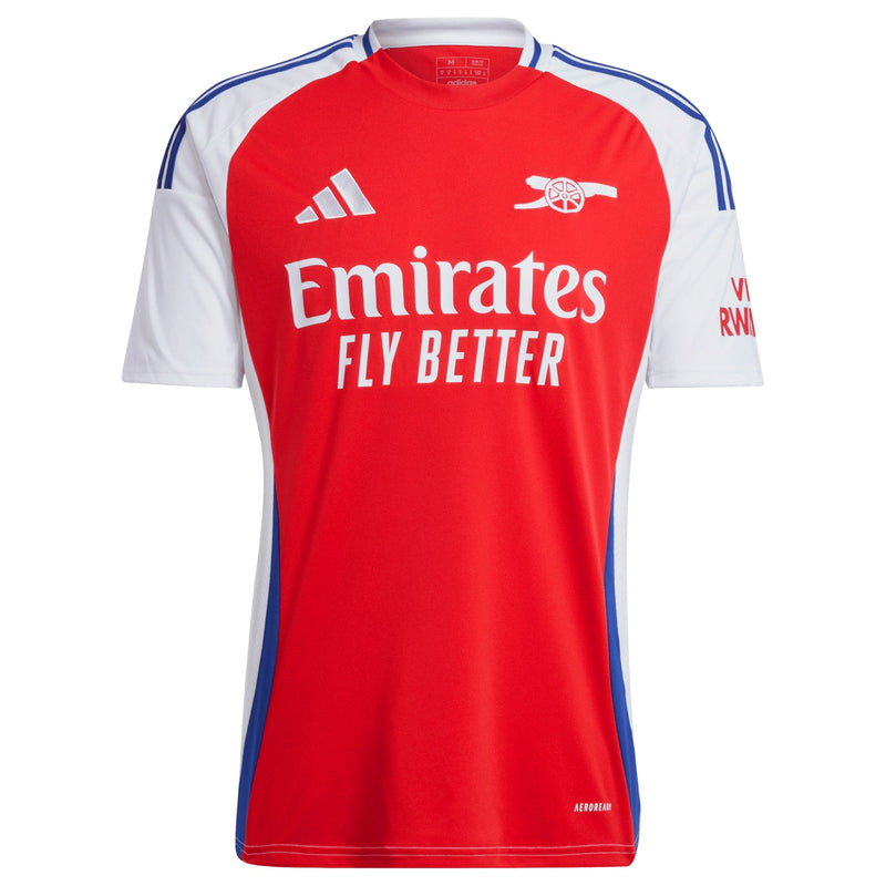 Declan Rice Arsenal adidas 2024/25 Home Player Jersey – Red