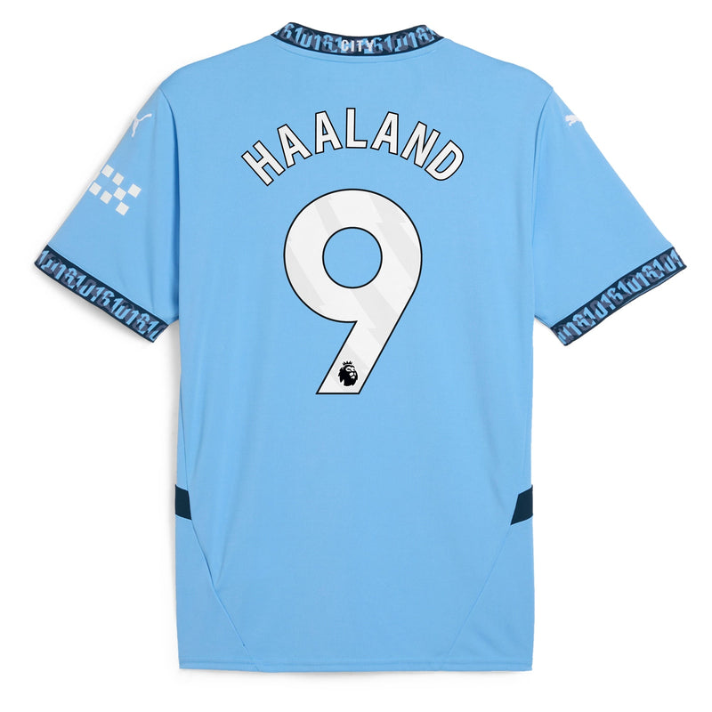 Erling Haaland Manchester City Puma 2024/25 Home Player Jersey - Light Blue