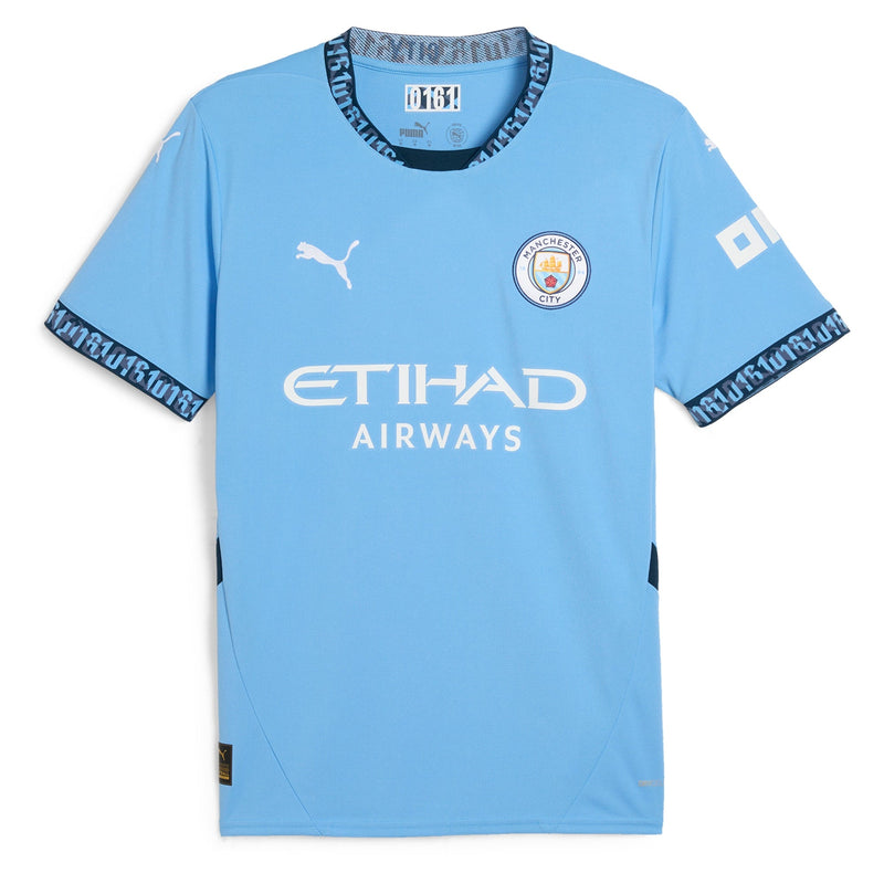 Kevin De Bruyne Manchester City Puma 2024/25 Home Player Jersey - Light Blue