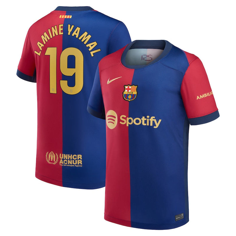 Lamine Yamal Barcelona Nike Youth 2024/25 Authentic Home Player Jersey - Royal