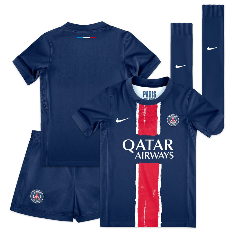 Paris Saint-Germain Nike Preschool 2024/25 Home Stadium Kit Set - Navy