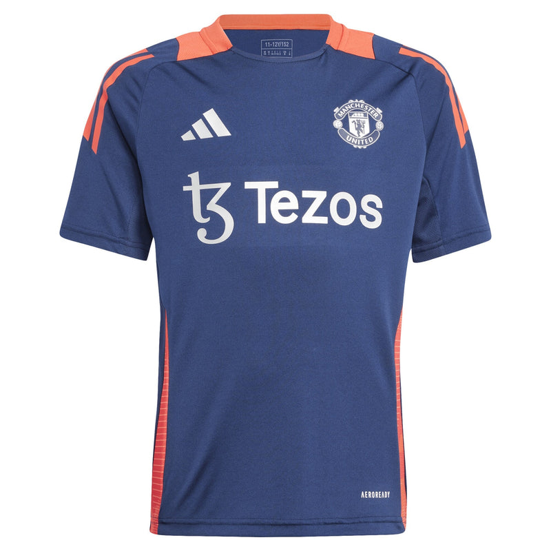 Manchester United adidas Youth 2024/25 Training Jersey - Navy