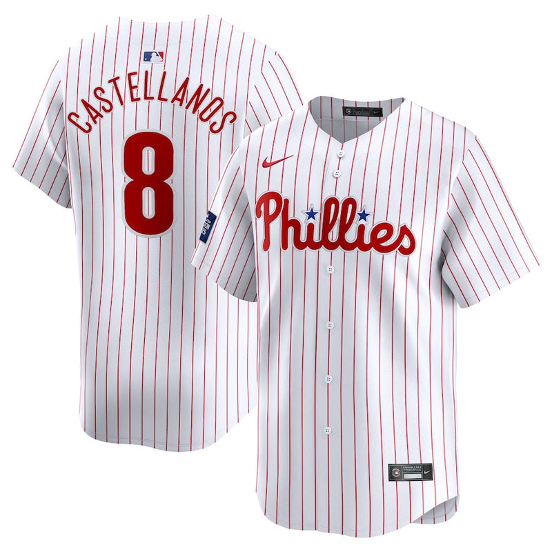 Nick Castellanos Philadelphia Phillies Nike 2024 MLB World Tour London Series Home Limited Player Jersey - White