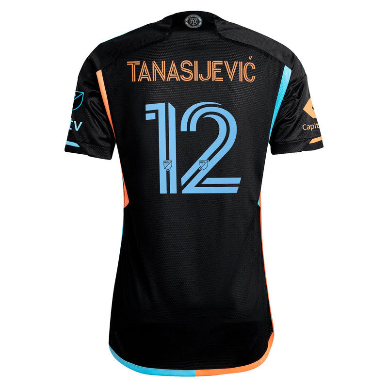 Strahinja Tanasijevic New York City FC adidas 2024 24/7 Kit Authentic Player Jersey - Black