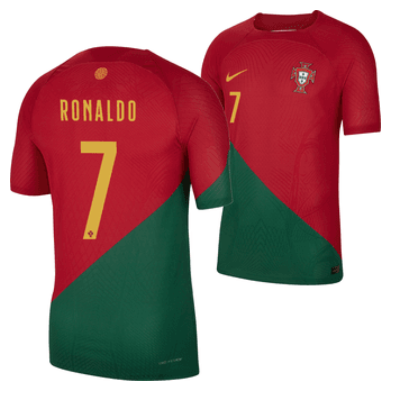 Cristiano Ronaldo 7 Portugal 23/24 authentic Home Nike Jersey - Red