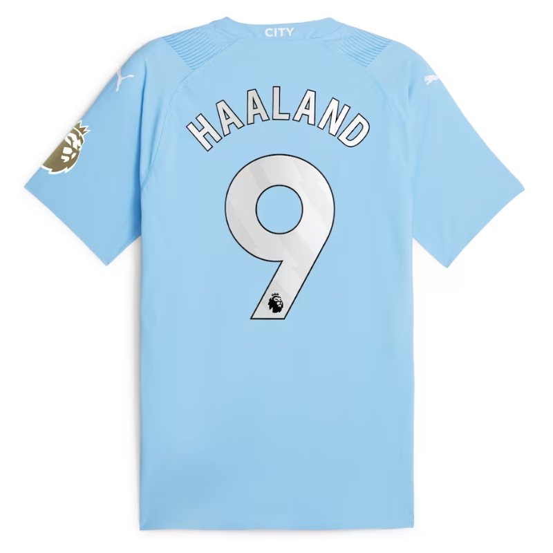 Erling Haaland Manchester City Team  Puma 2023/24  Player Authentic Jersey - Sky Blue