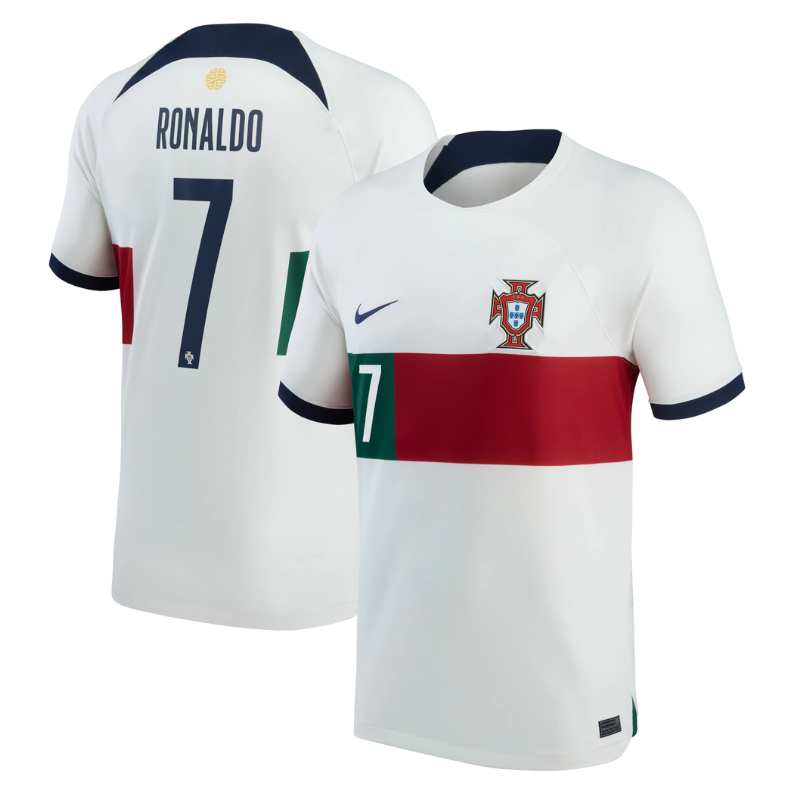 Portugal National Nike 2023/24 Authentic Away Stadium Jersey Ronaldo 7 printing