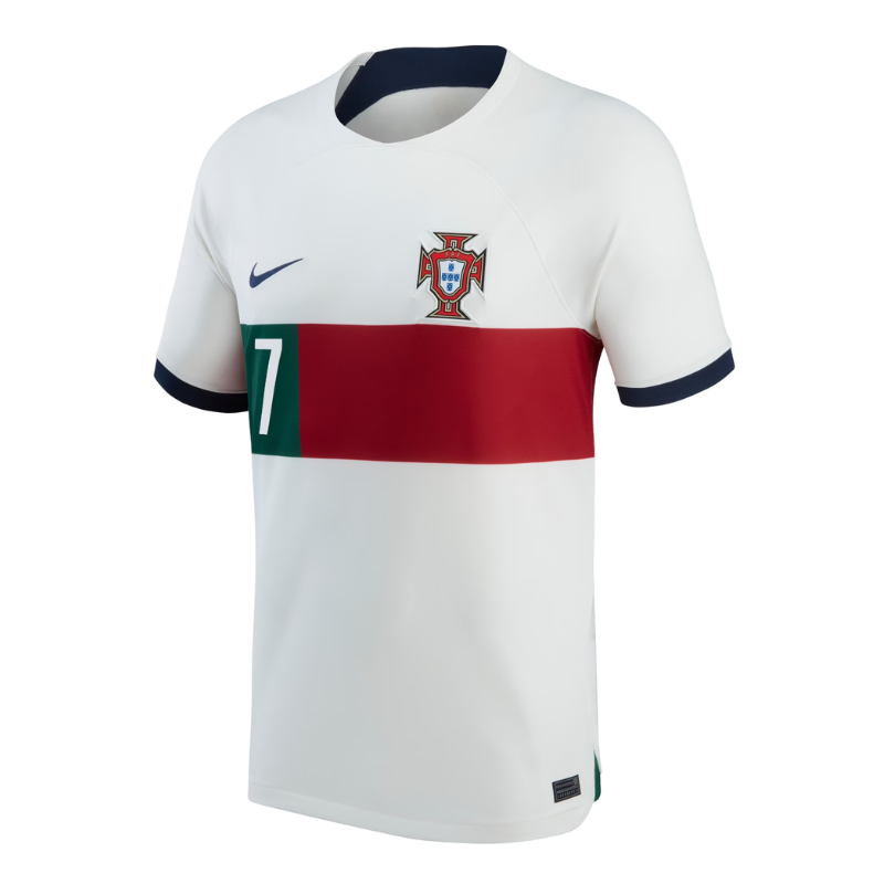 Portugal National Nike 2023/24 Authentic Away Stadium Jersey Ronaldo 7 printing