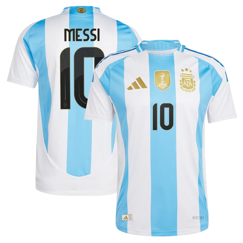 Lionel Messi Argentina National Team adidas 2024 Home Authentic Player Jersey - White