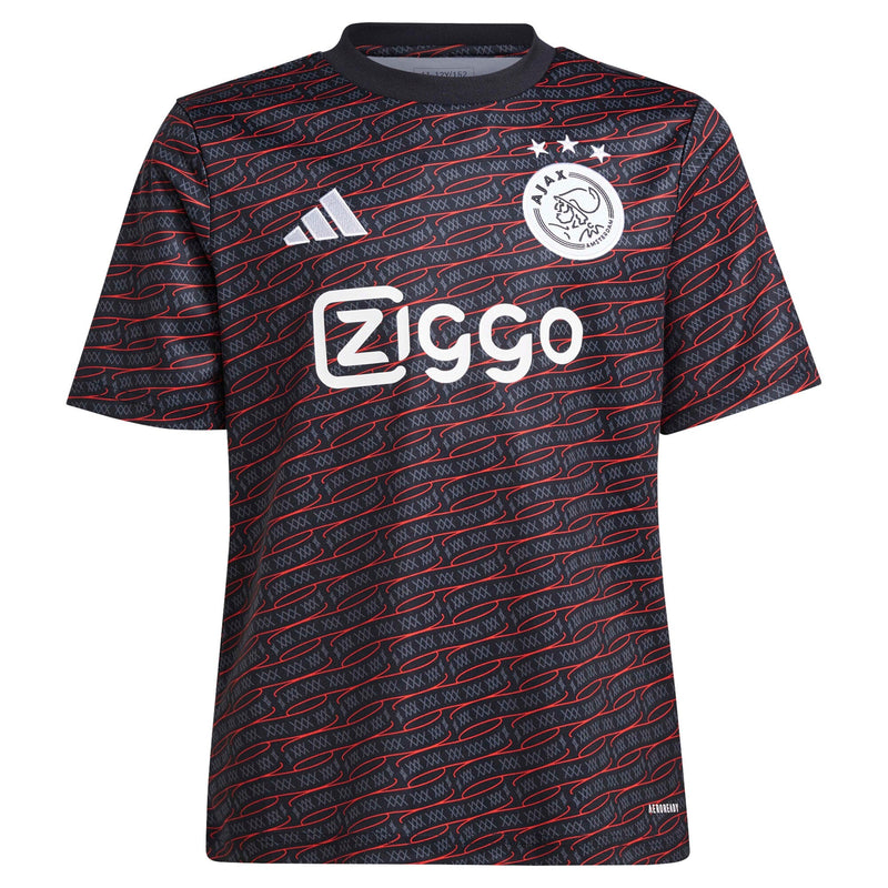 Ajax adidas Pre Match Shirt - Kids - Black