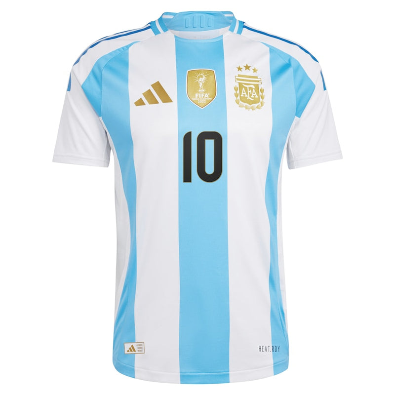 Lionel Messi Argentina National Team adidas 2024 Home Authentic Player Jersey - White