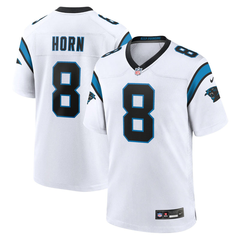 Carolina Panthers Nike Game Road Jersey - White - Jaycee Horn - Mens