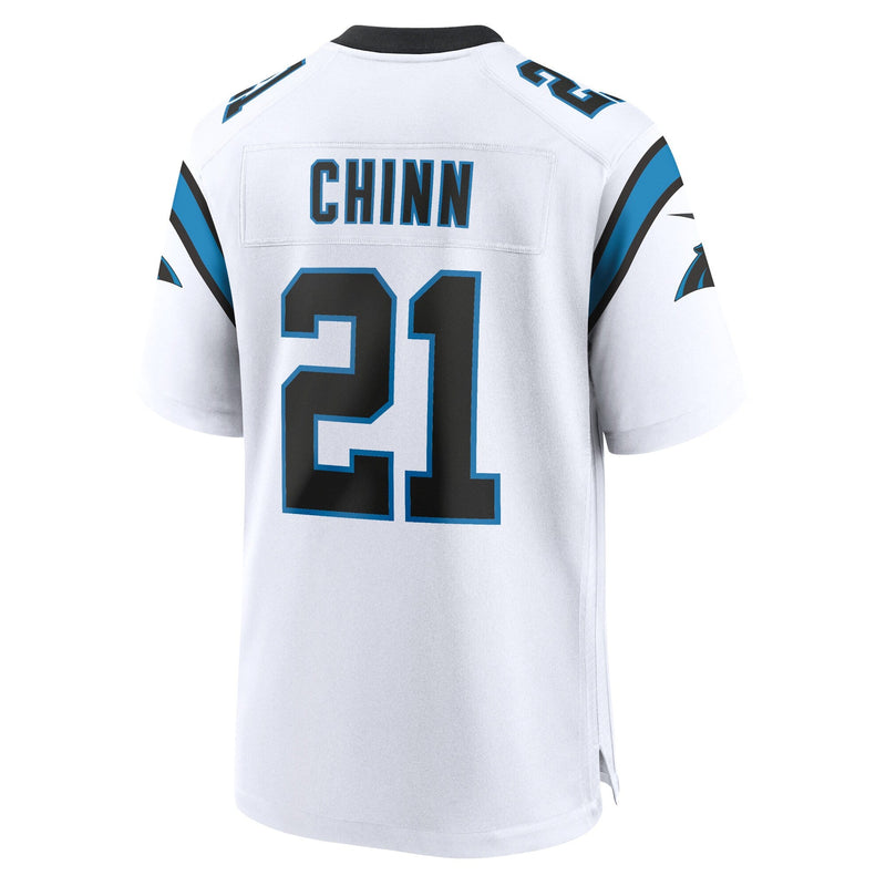 Carolina Panthers Nike Game Road Jersey - White - Jeremy Chinn - Mens