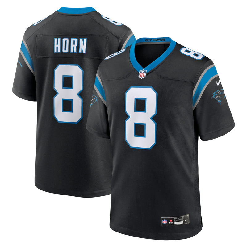 Carolina Panthers Nike Home Game Team Colour Jersey - Black - Jaycee Horn - Mens