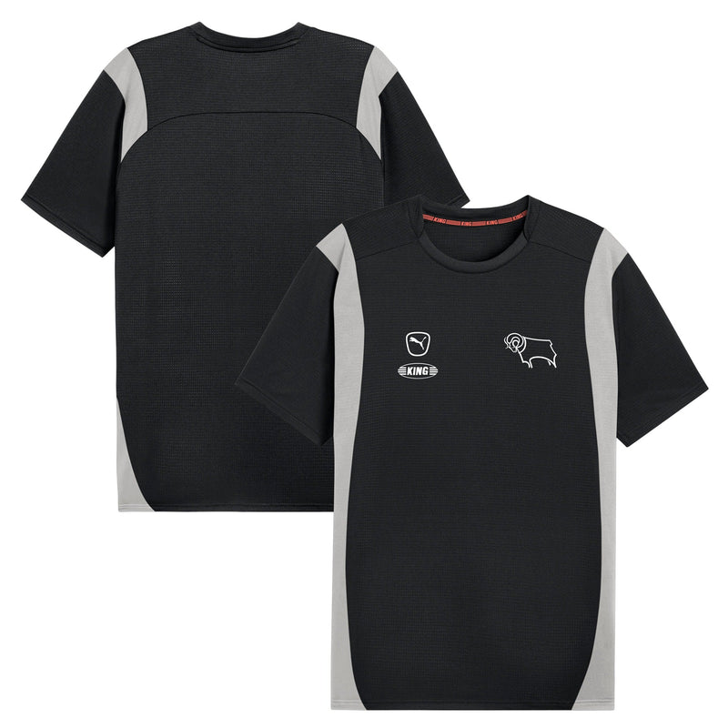 Derby County Puma Pro Warm Up Jersey - Black