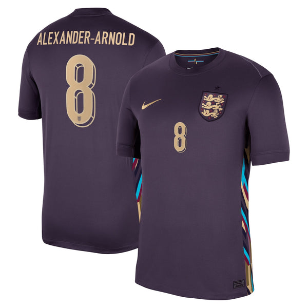 England Nike Away Stadium Shirt 2024 with Alexander-Arnold 8 printing