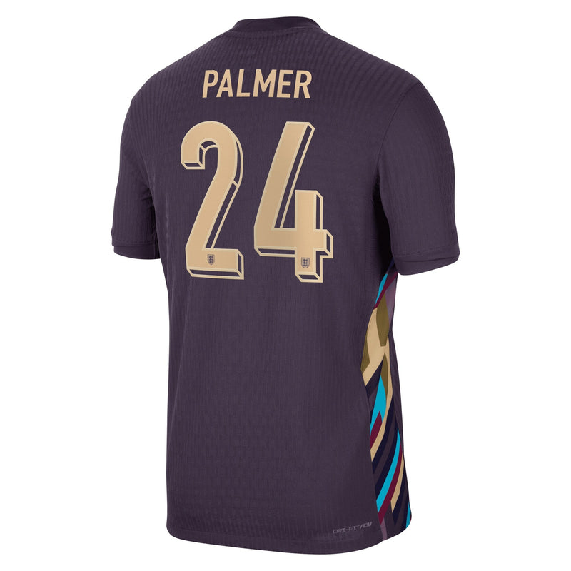 England Nike Dri Fit Adv Away Match Shirt 2024 with Palmer 24 printing