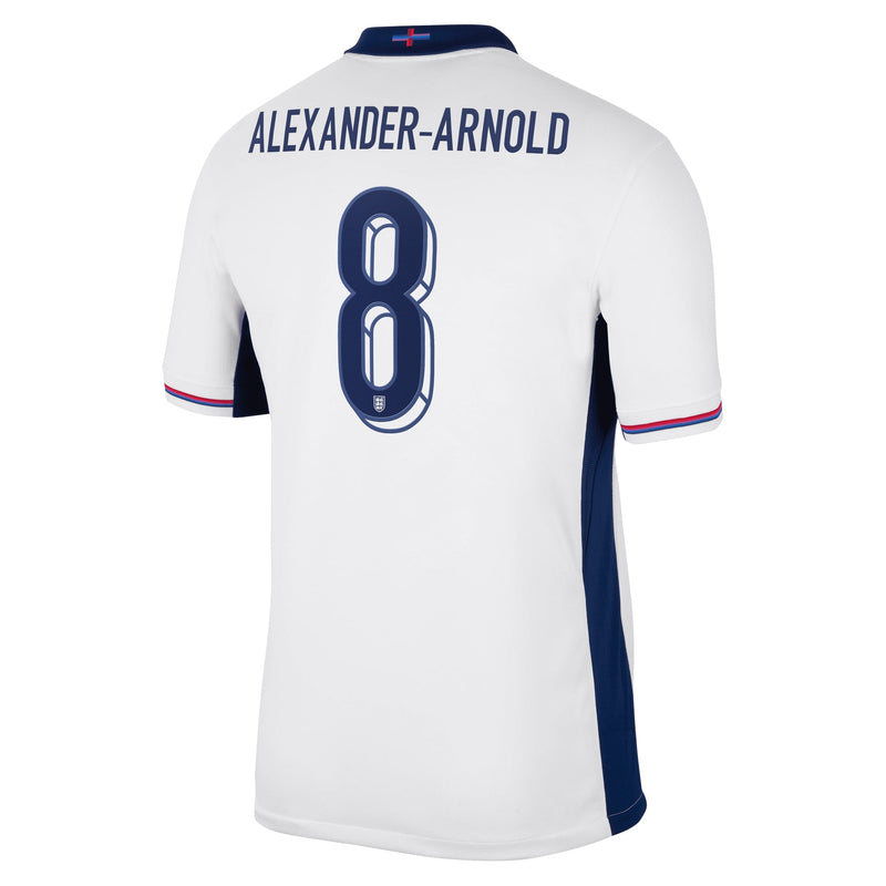 England Nike Home Stadium Shirt 2024 with Alexander-Arnold 8 printing