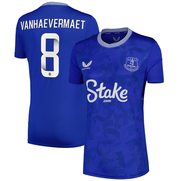 Everton Castore WSL Home Pro Shirt 2024-25 - Womens with Vanhaevermaet 8 printing