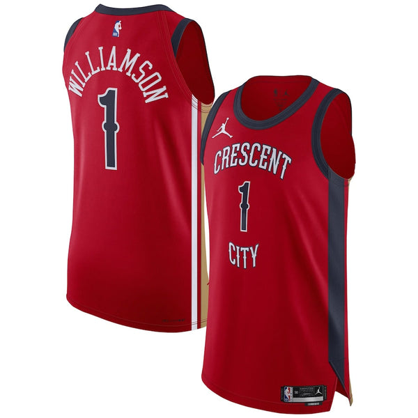 Zion Williamson New Orleans Pelicans Jordan Brand Authentic Jersey - Statement Edition - Red