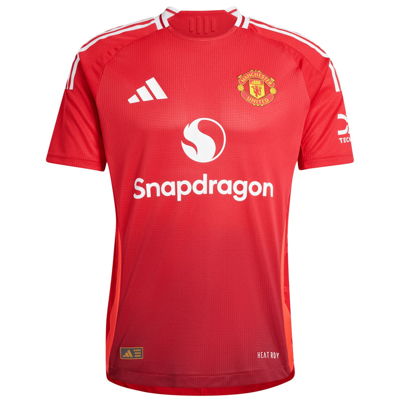 Manchester United adidas Home Authentic Shirt 2024-25 with Martinez 6 printing