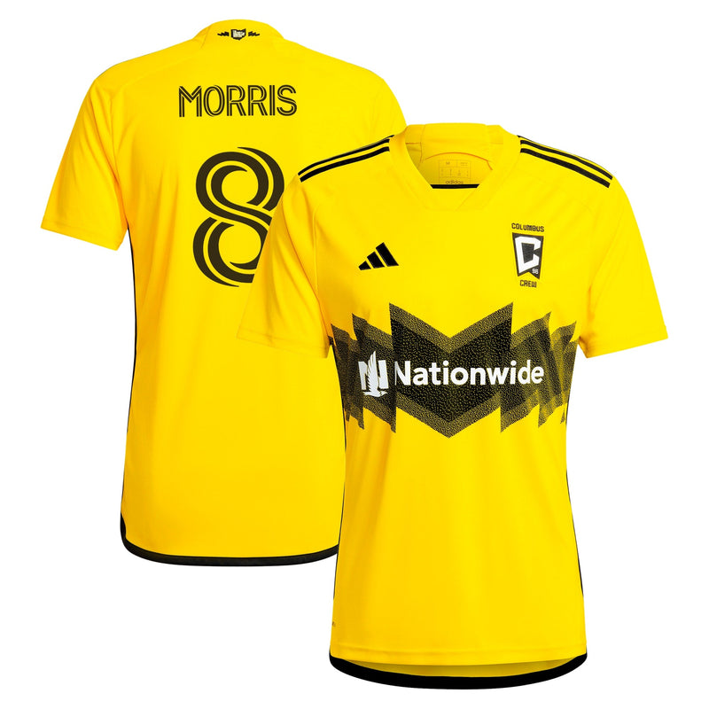 Aidan Morris Columbus Crew adidas 2024 The Home Kit Player Jersey - Yellow