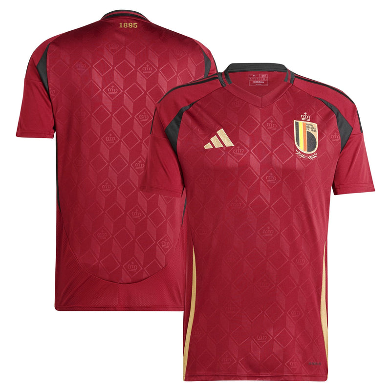 Belgium National Team adidas 2024 Home Jersey - Burgundy