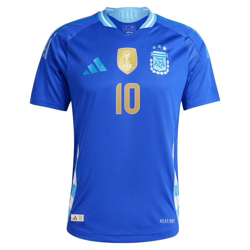 Men's adidas Lionel Messi Blue Argentina National Team 2024 Away Player Jersey