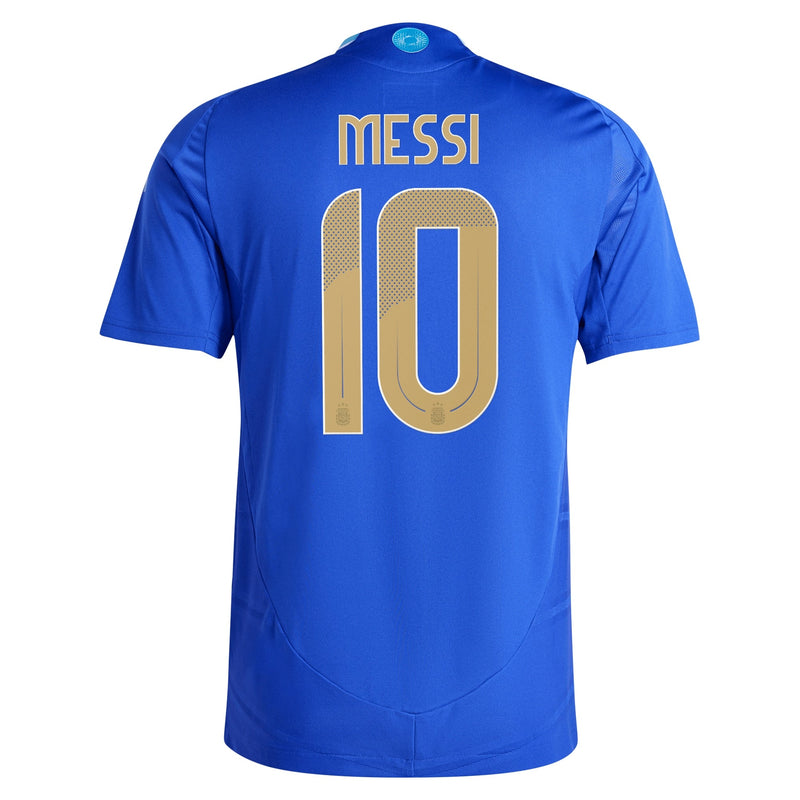 Men's adidas Lionel Messi Blue Argentina National Team 2024 Away Player Jersey