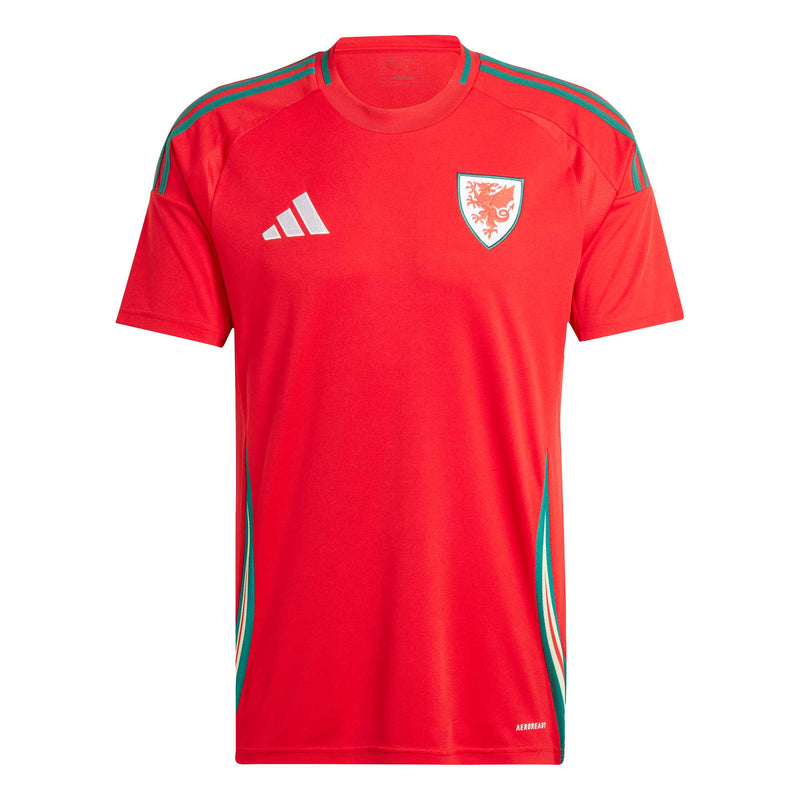 Wales National Team adidas 2024 Home Jersey - Scarlet