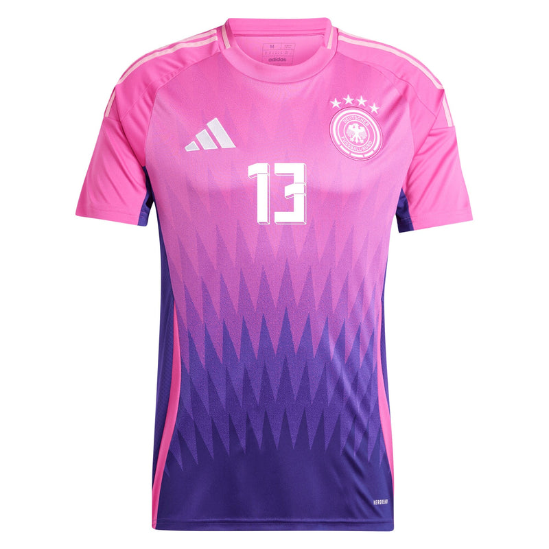 Thomas Muller Germany National Team adidas 2024 Away  Jersey - Pink