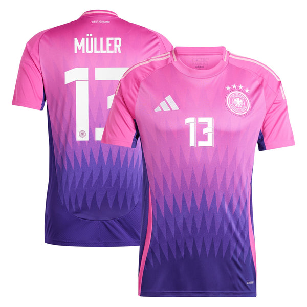 Thomas Muller Germany National Team adidas 2024 Away  Jersey - Pink