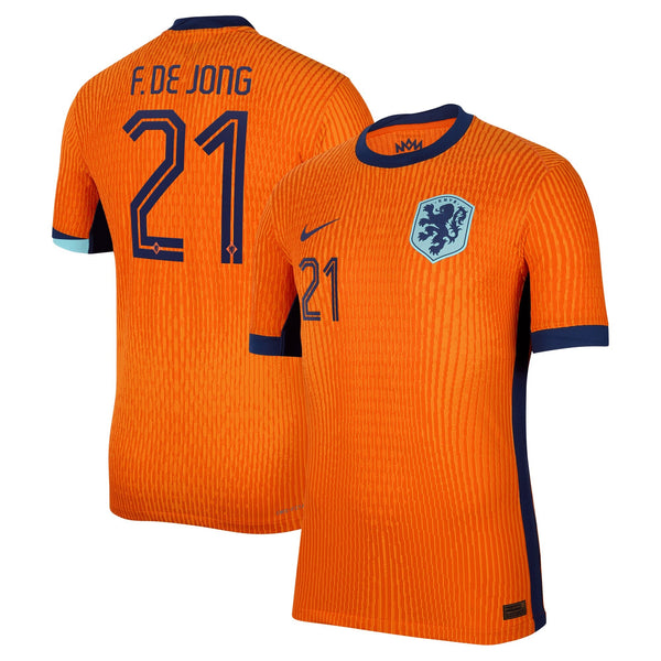 Frenkie de Jong Netherlands National Team Nike 2024 Home Jersey - Orange