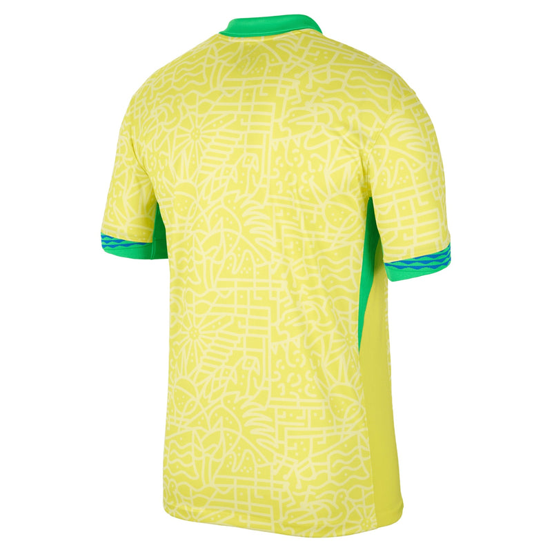 Brazil National Team Nike 2024 Home Stadium Jersey – Yellow