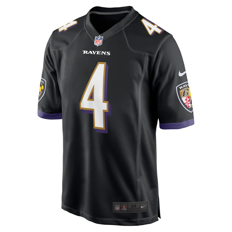 Zay Flowers Baltimore Ravens Nike Team Game Jersey - Black