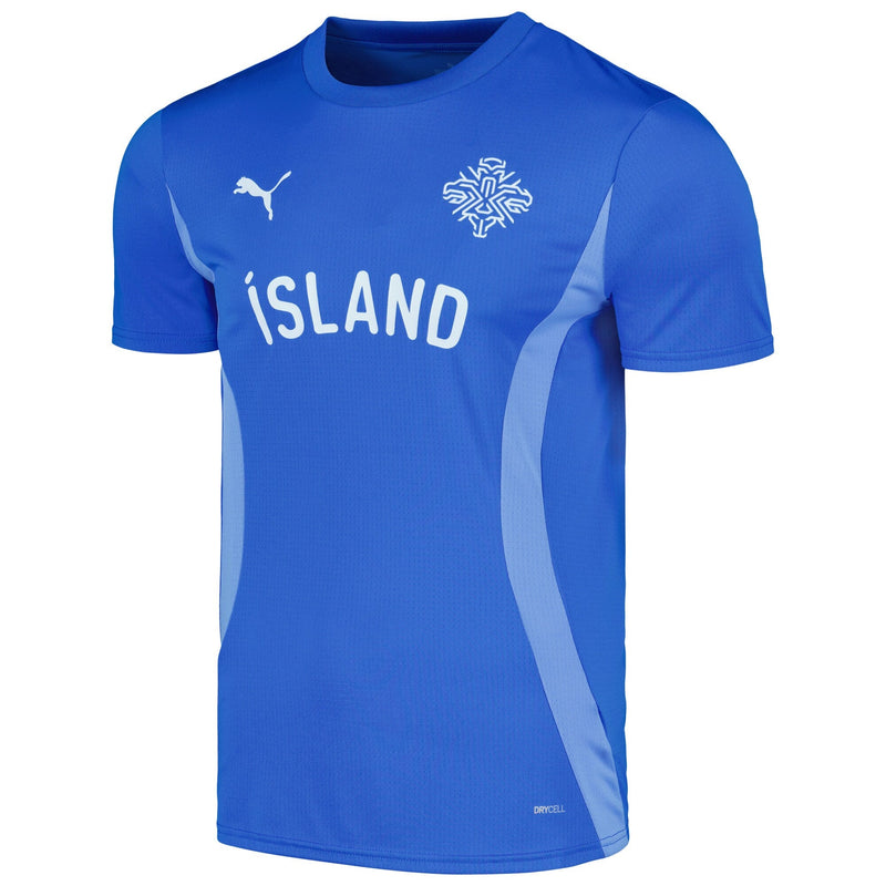 Iceland National Team Puma 2024 Pre-Match Jersey - Blue