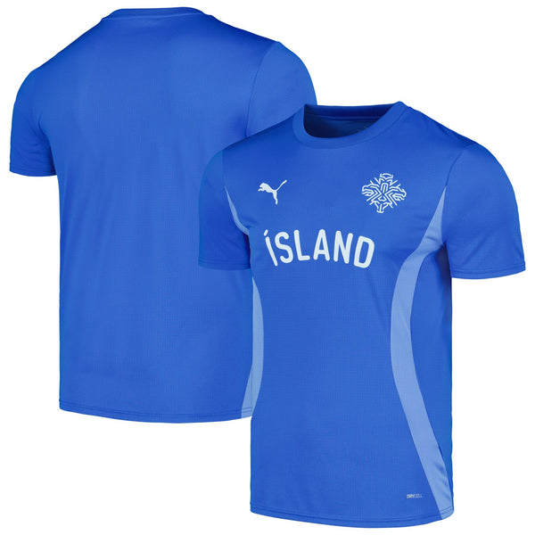 Iceland National Team Puma 2024 Pre-Match Jersey - Blue